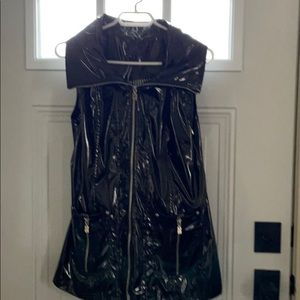 Patent leather vest